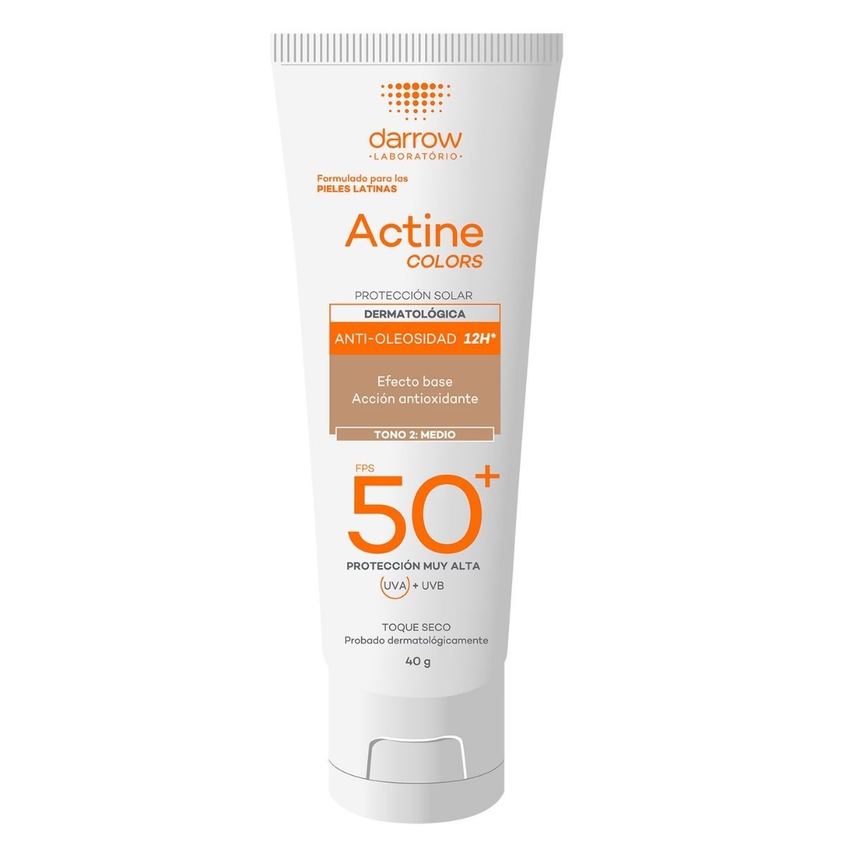 Actine Colors Protector Solar con Vitamina E Tono Medio image number null