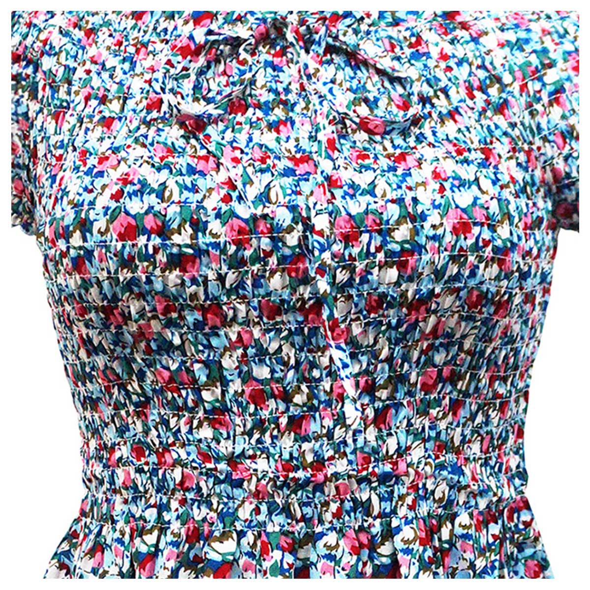 Vestido Corto Estampado Banana Lim&oacute;n para Mujer image number null