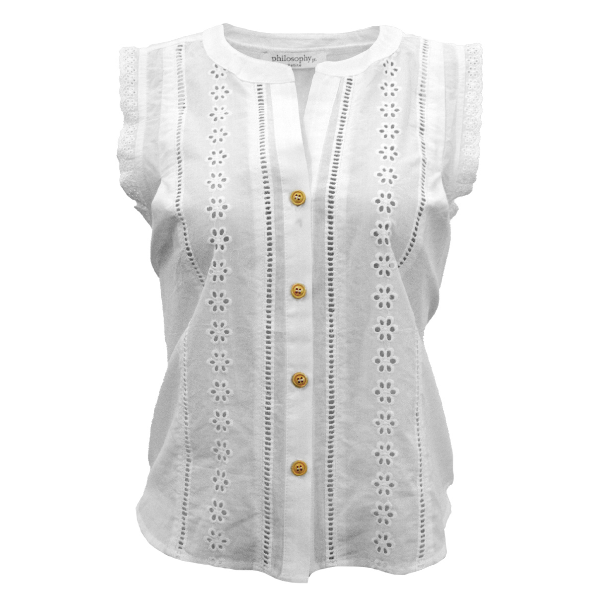 Blusa Con Bordado Philosophy Petite Para Mujer Petite image number null
