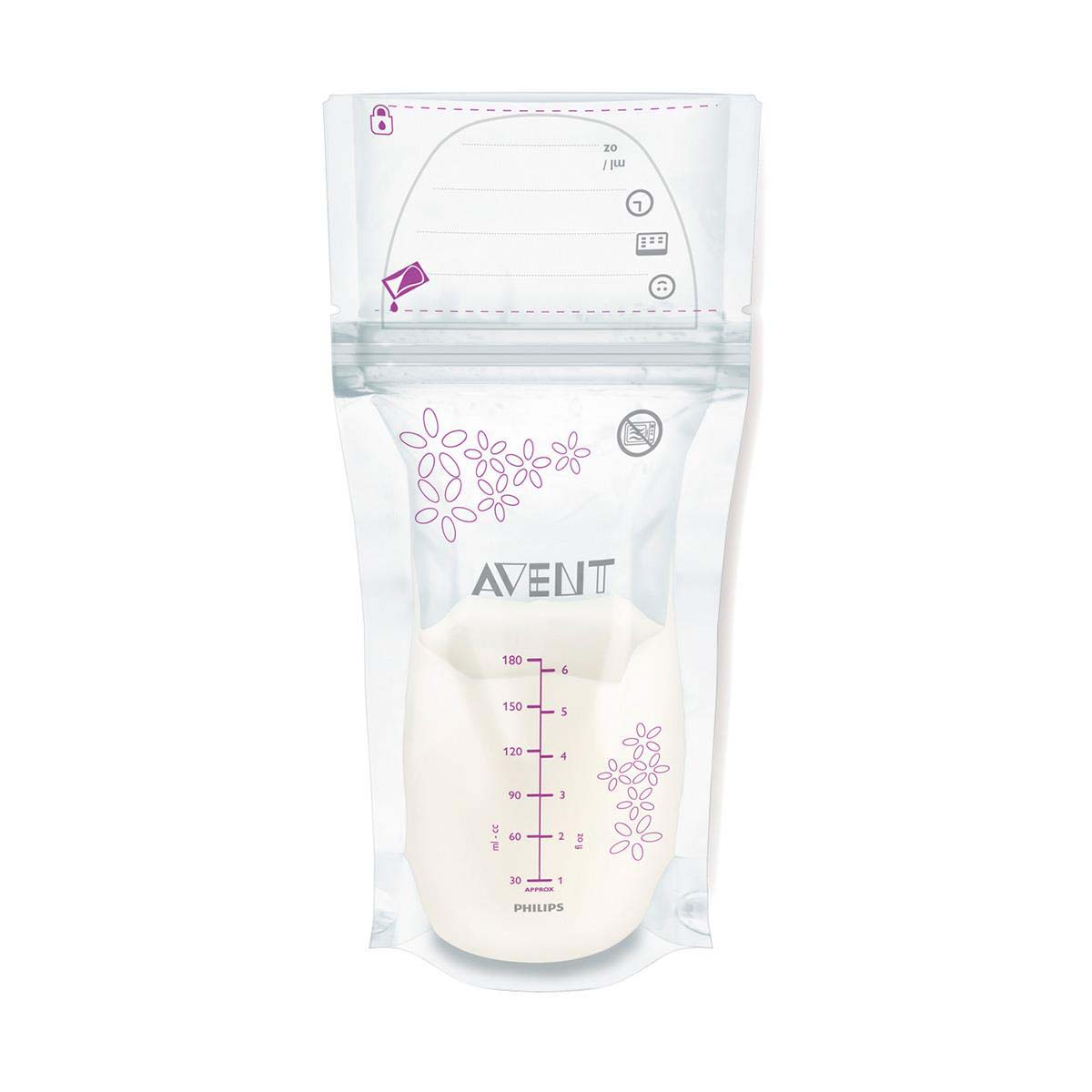Bolsas Almacenadoras De Leche Materna Avent 25 Piezas image number null