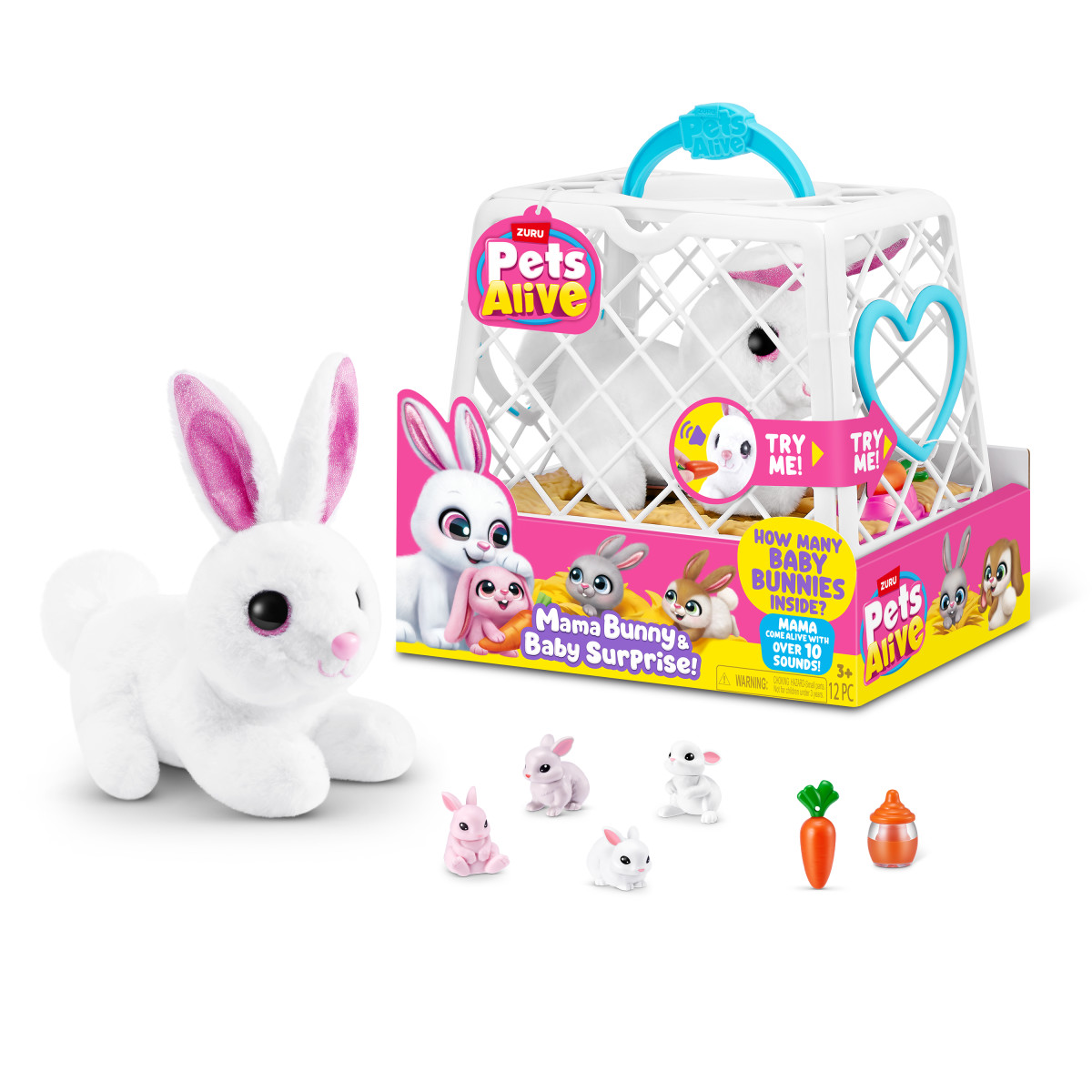 Mu&ntilde;ecos Mam&aacute; Bunny Surprise Pets Alive Zuru image number null