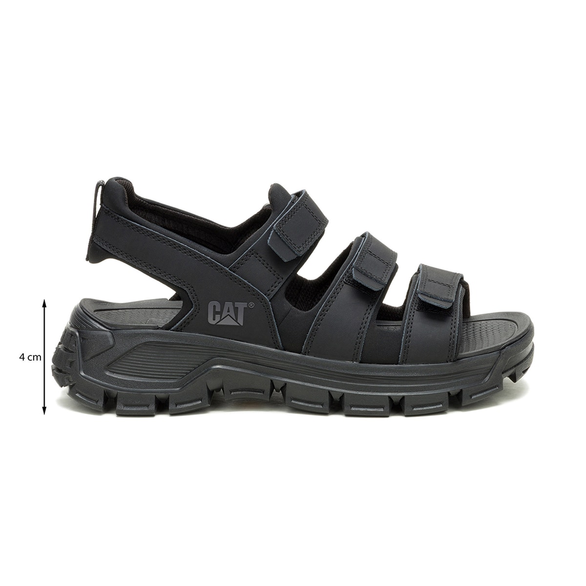 Sandalia en Piel Criterion Caterpillar Negro para Hombre image number null