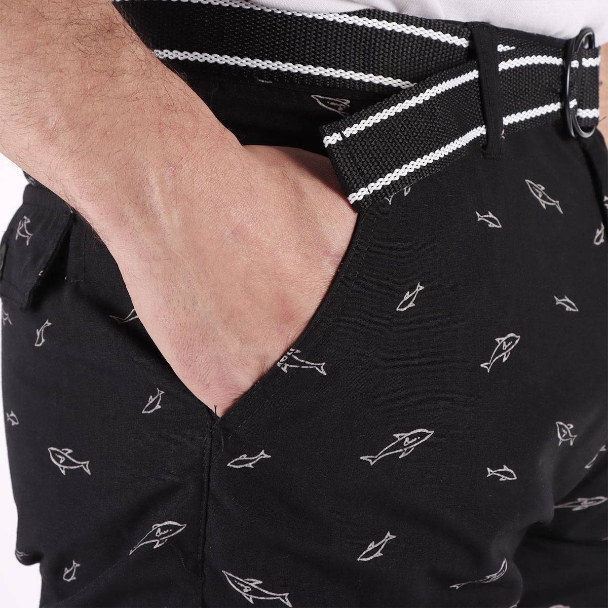 Bermuda Ajuste Regular Print Pescados Tim Men Hombre image number null