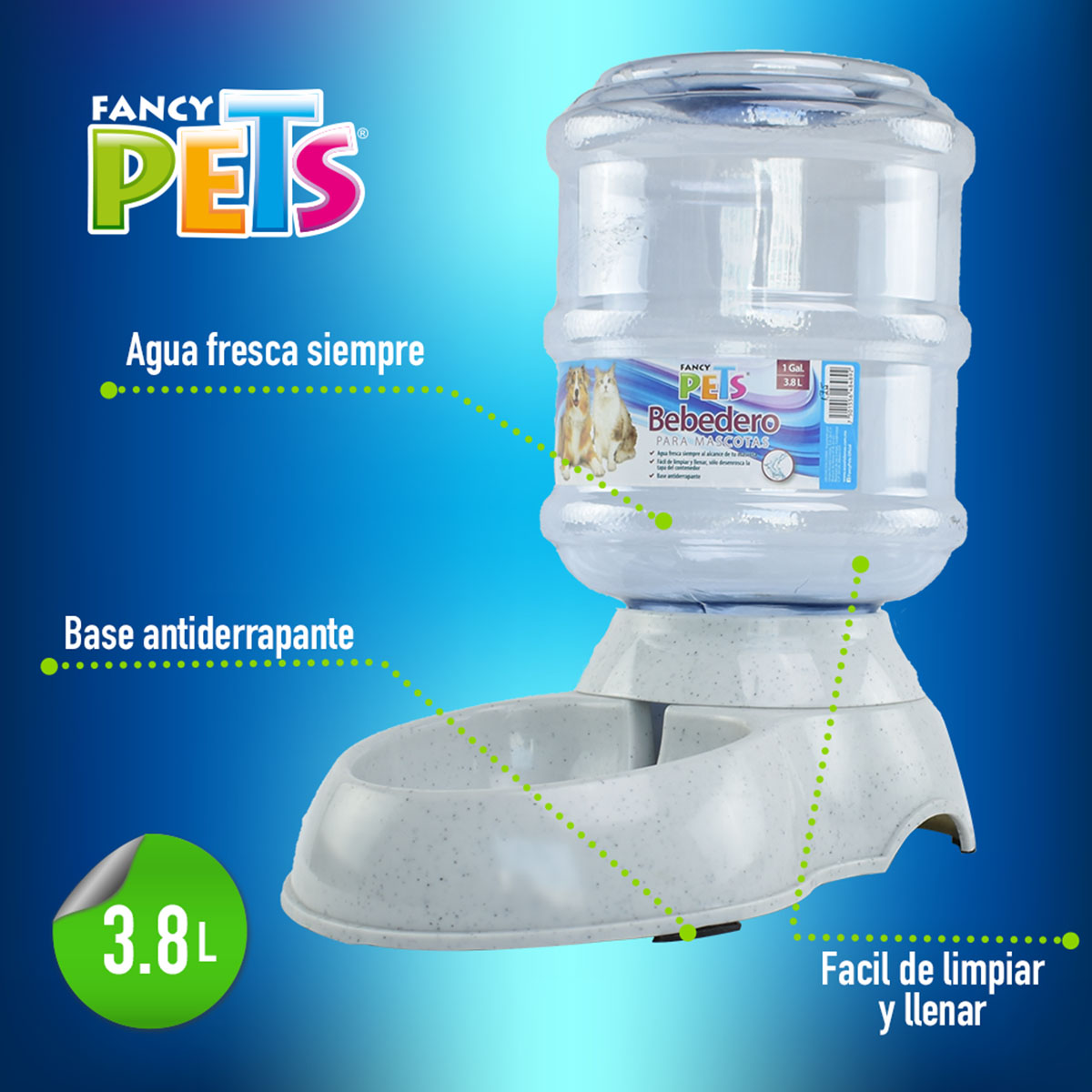 Bebedero Ch  1 Gal / 3.8 Lts Fancy Pets Fl8489 image number null