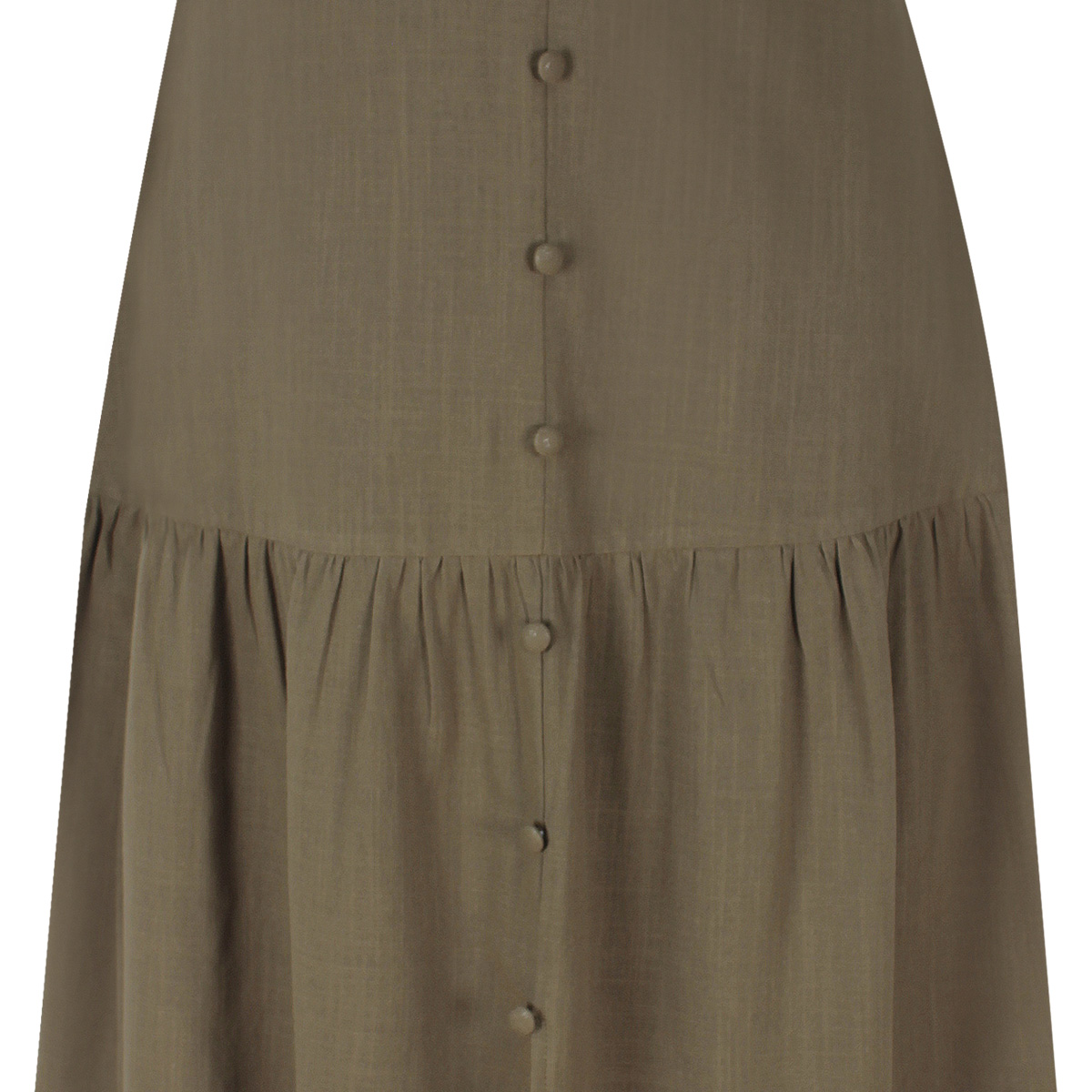 Falda midi escalonada con botones frontales para Mujer Petite JUST BY BASEL image number null