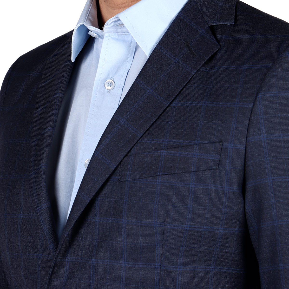Traje Corte Slim Fit Cuadros Bruno Magnani para Hombre image number null