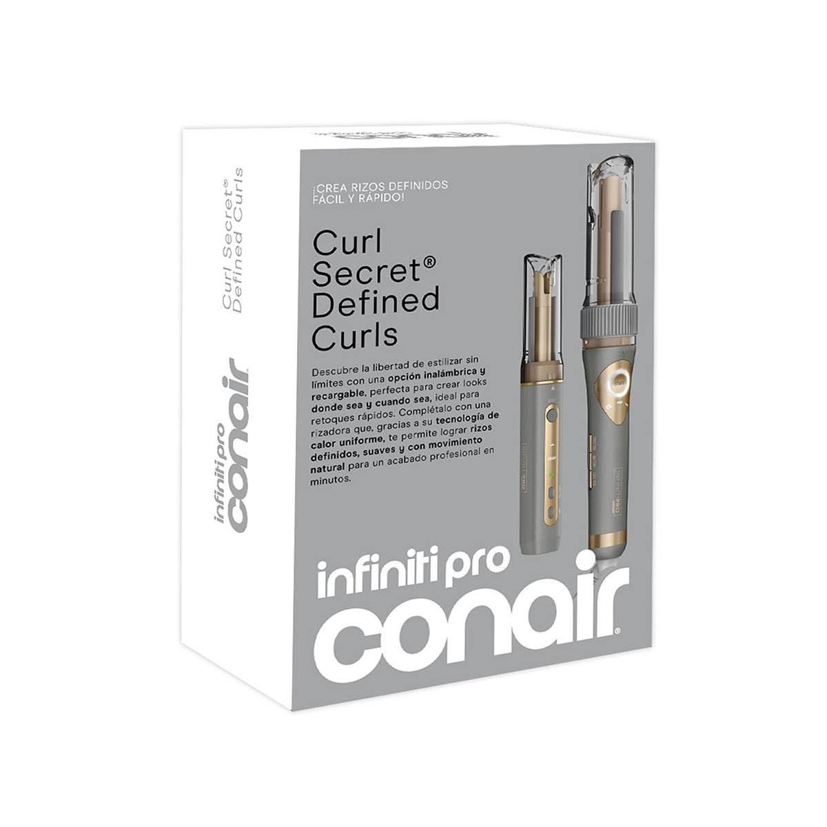 Combo Curl Secret Barril Delgado Gris Conair image number null