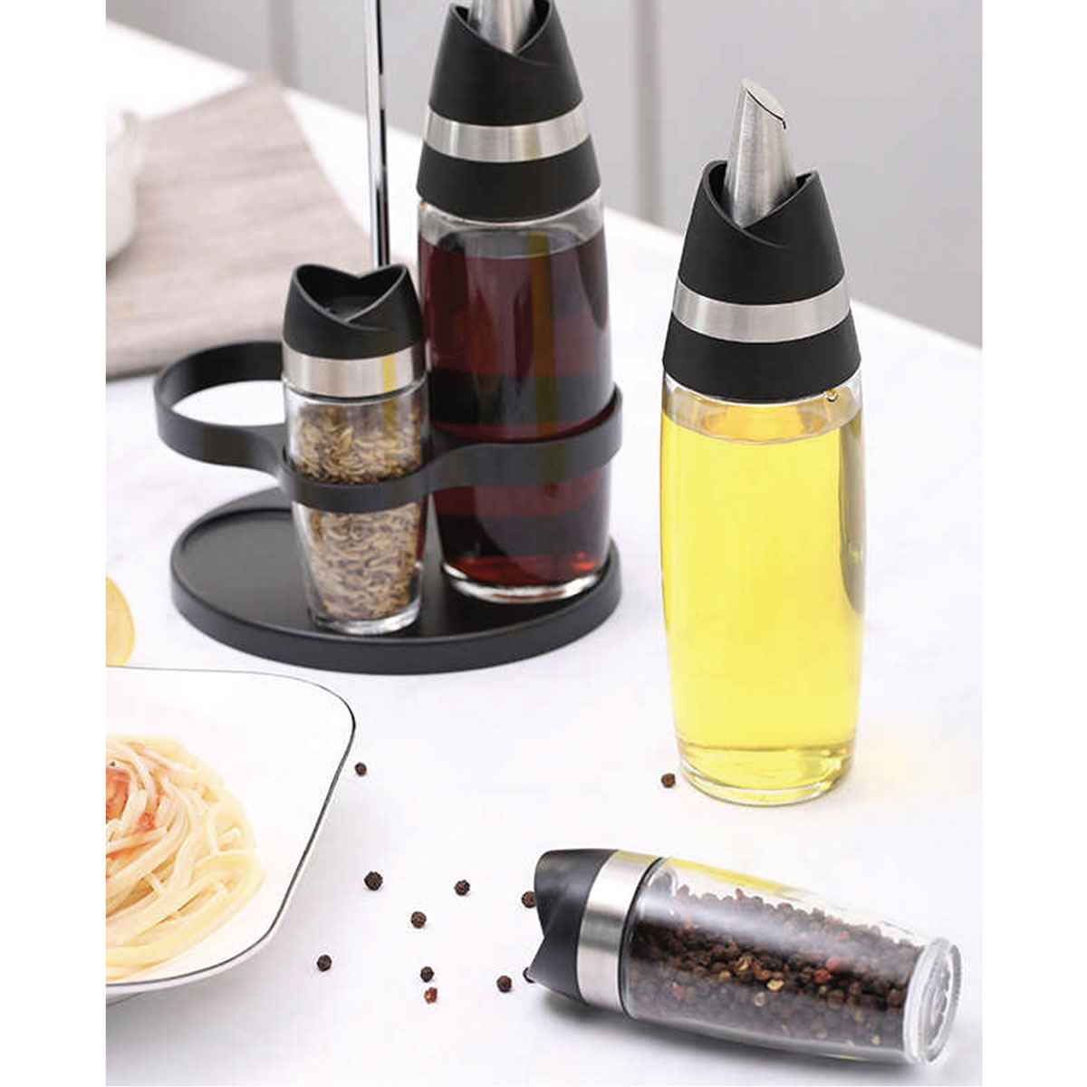 Set 5 Piezas Porta Condimentos Premium Con Stand  Swissland image number null