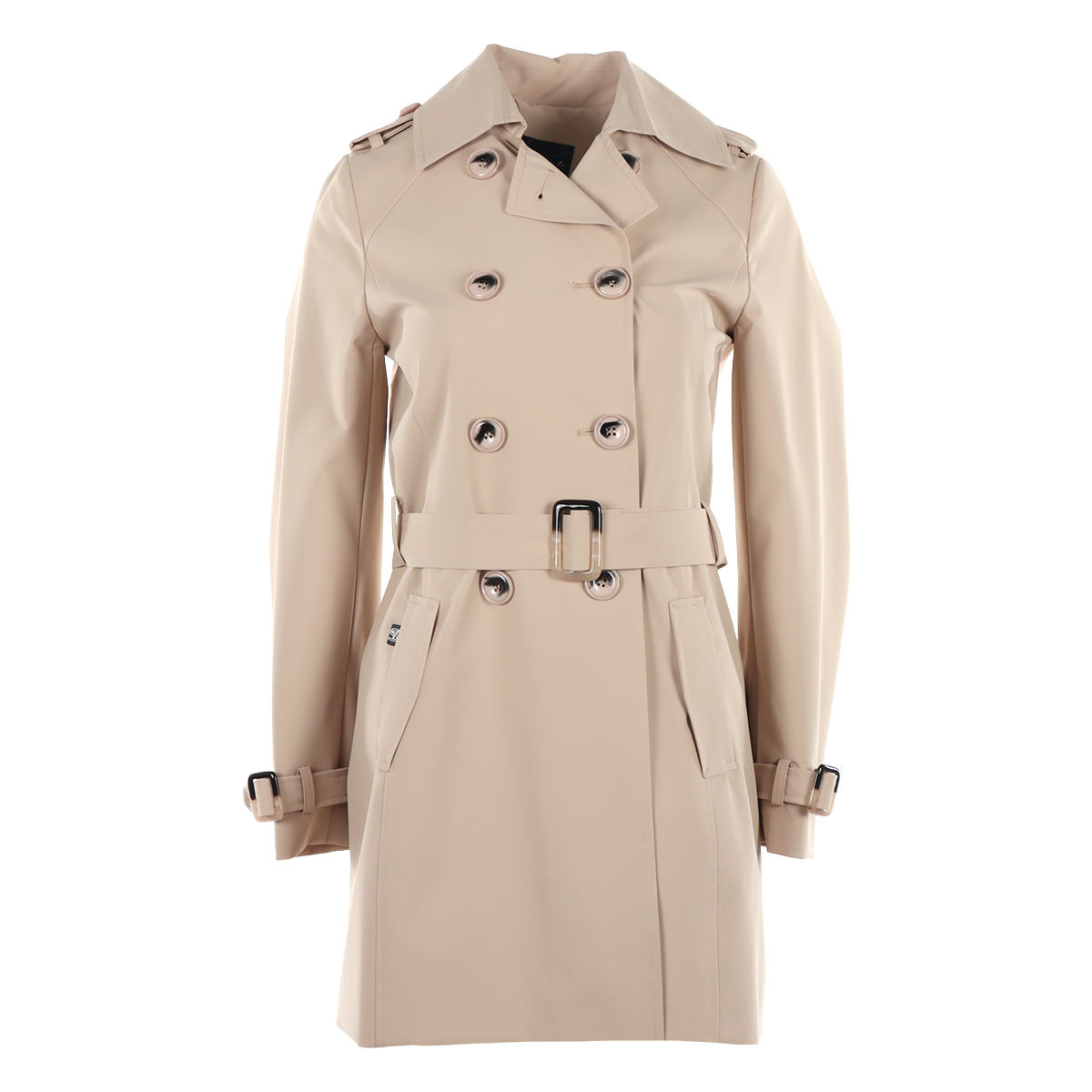 Gabardina Cl&aacute;sica con Cintur&oacute;n Ajustable Shyla para Mujer Petite image number null