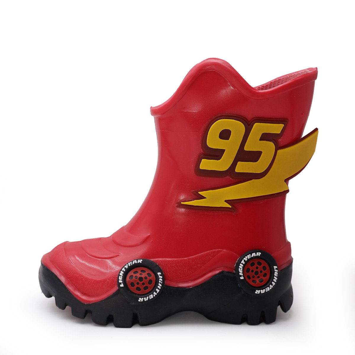 Bota de Lluvia Bubble Gummers Dise&ntilde;o Disney Cars Rojo para Ni&ntilde;o image number null