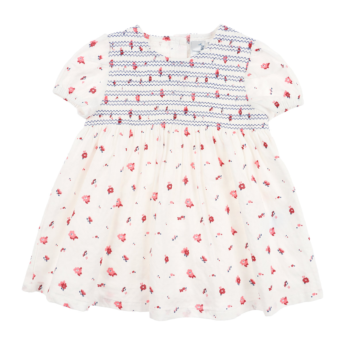 Vestido Smock Floral Algod&oacute;n Carosello para Beb&eacute; Ni&ntilde;a image number null
