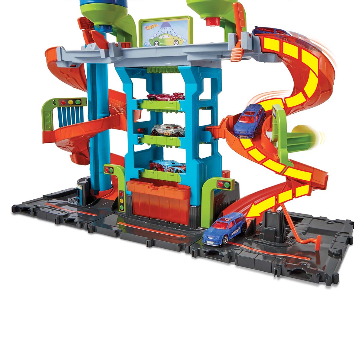 Set de juego Set de juego Hot Wheels City Autolavado Mega Torre image number null