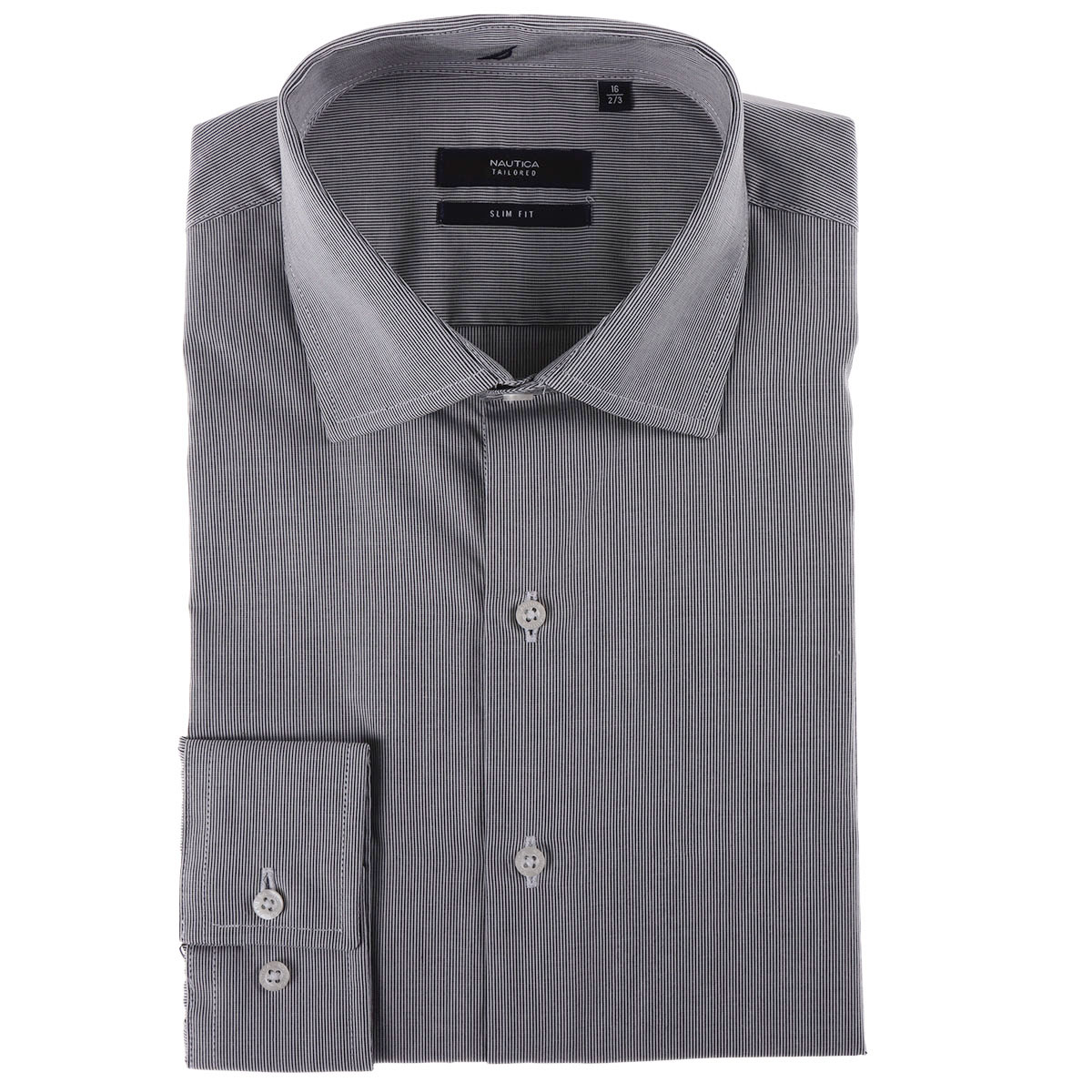 Camisa de Vestir Rayas Finas Slim Fit Nautica para Hombre image number null