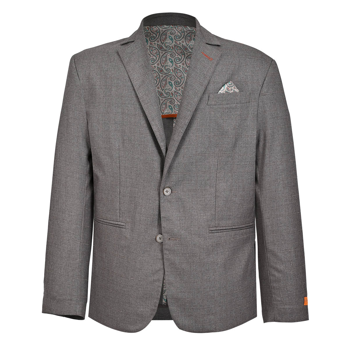 Saco en Casimir Carlo Coritno Cuadros Gris para Hombre Plus image number null