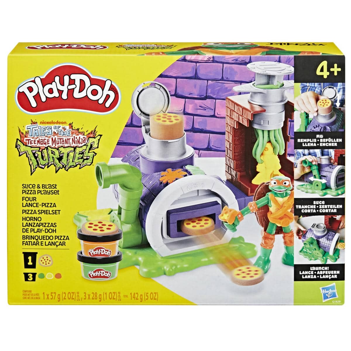 Set de Masa Moldeable Play-Doh Teenage Mutant Ninja Turtles Horno Lanzapizzas image number null