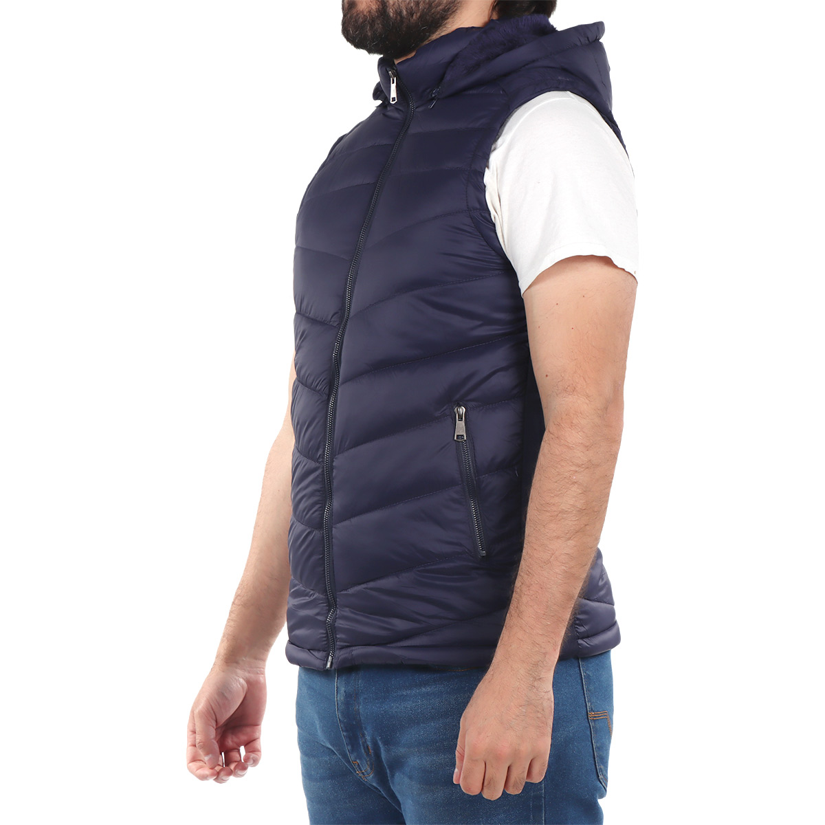 Chaleco Capitonado con Gorro Tim Men para Hombre image number null