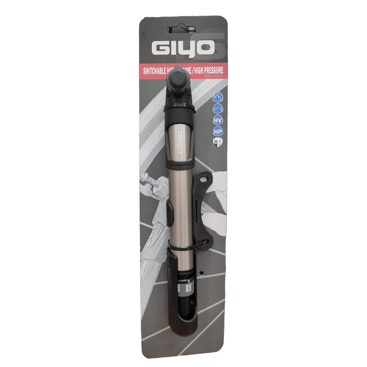 Bomba de Aire Ciclismo Giyo Gp-992 Plateado image number null