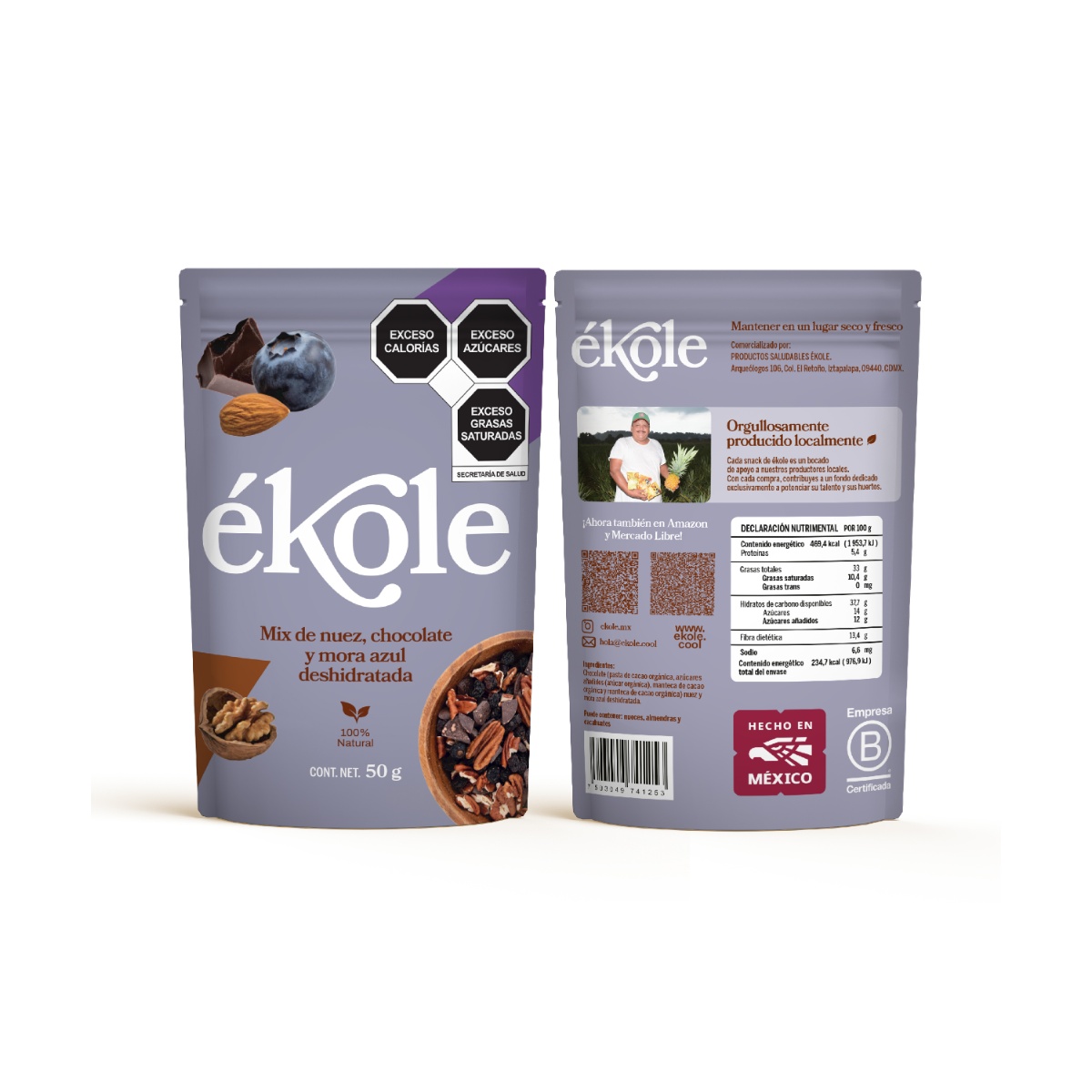 Mix De Moras Con Chocolate &Eacute;kole 50g image number null