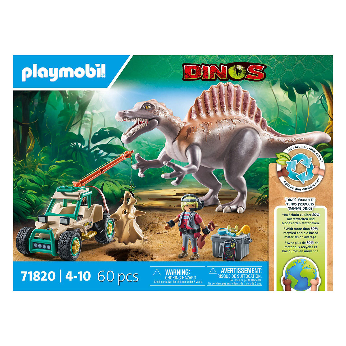 Ataque Del Spinosaurio Playmobil image number null