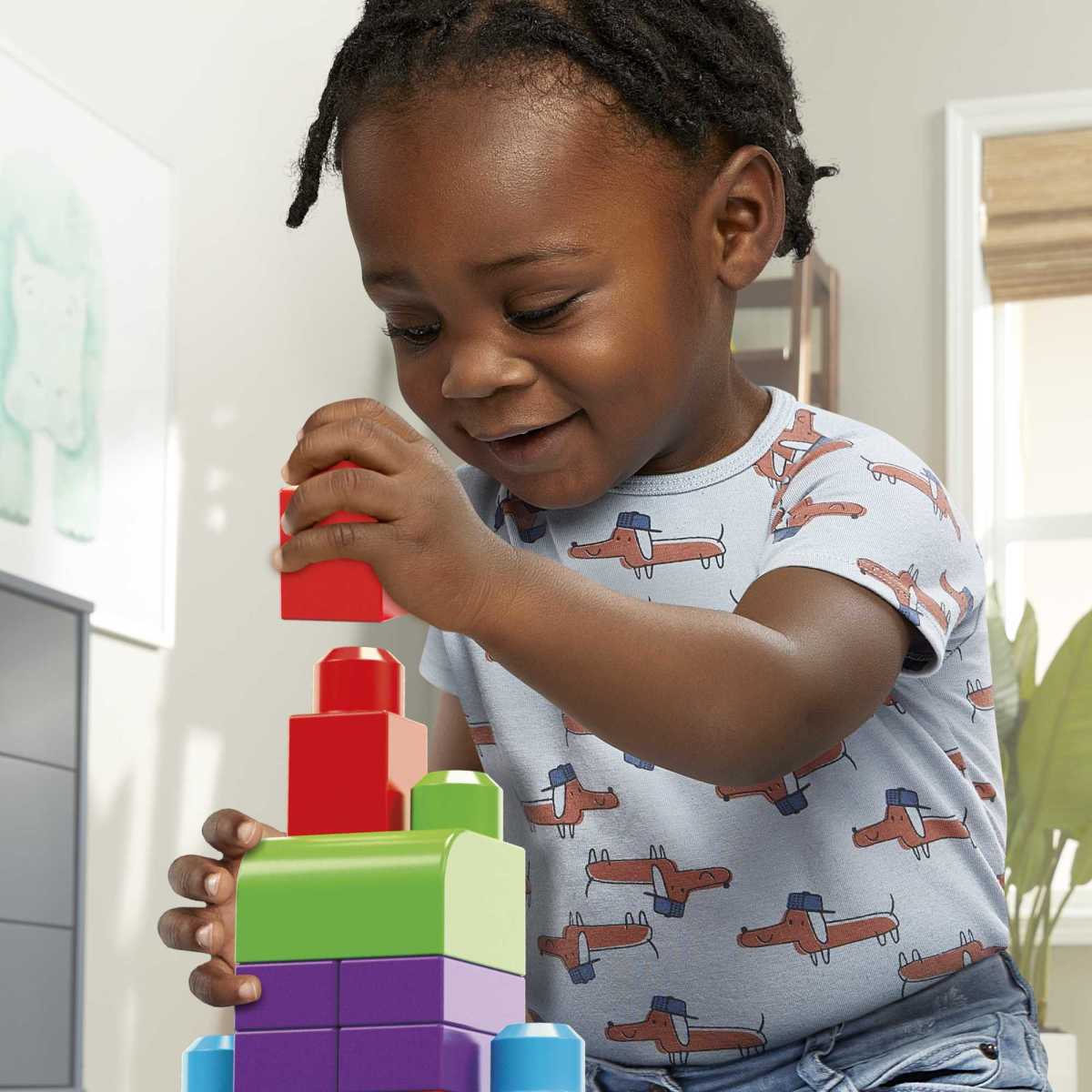 Mega Bloks Juguete Cl&aacute;sica Bolsa De Construcci&oacute;n 60 Piezas image number null