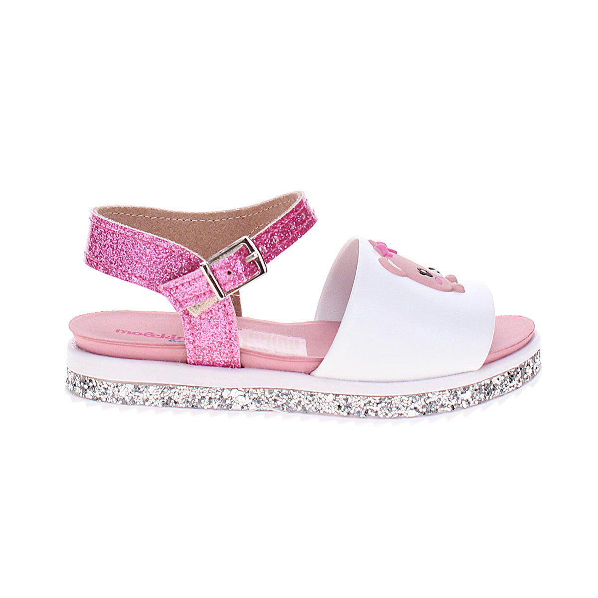 Sandalia Con Velcro 13-18 Blanco Molekinha image number null