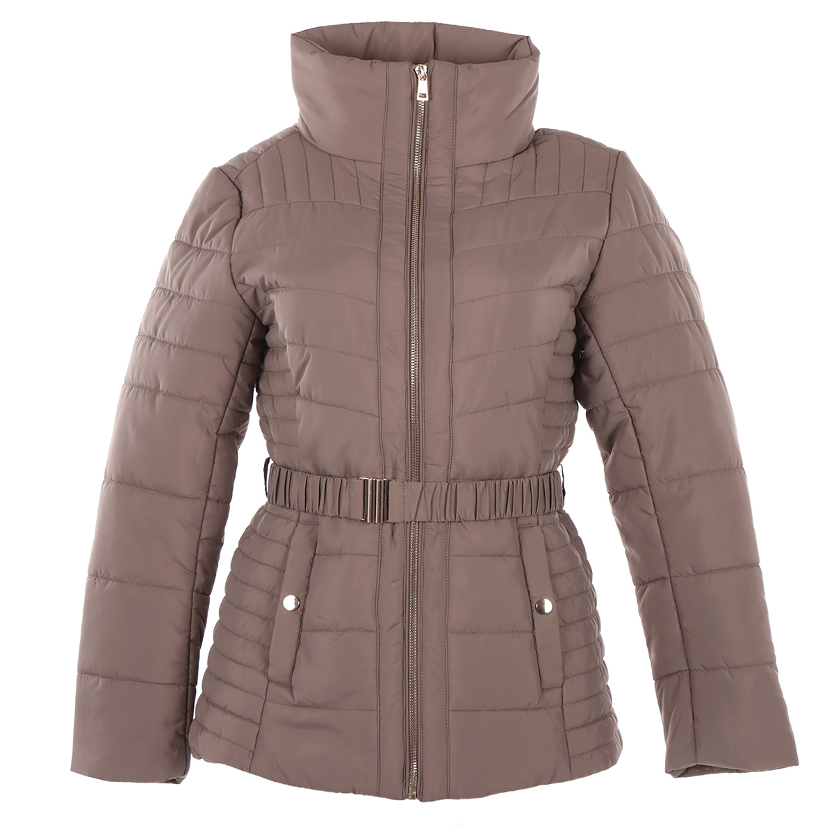 Chamarra Acolchada con Cintur&oacute;n Life Styler para Mujer image number null
