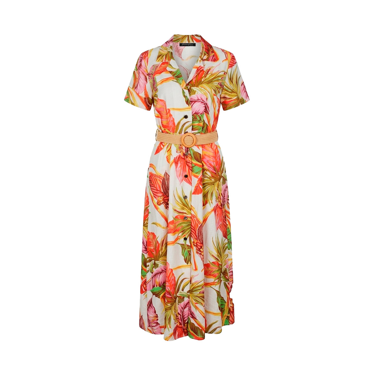 Vestido Largo Camisero Philosophy Para Mujer image number null