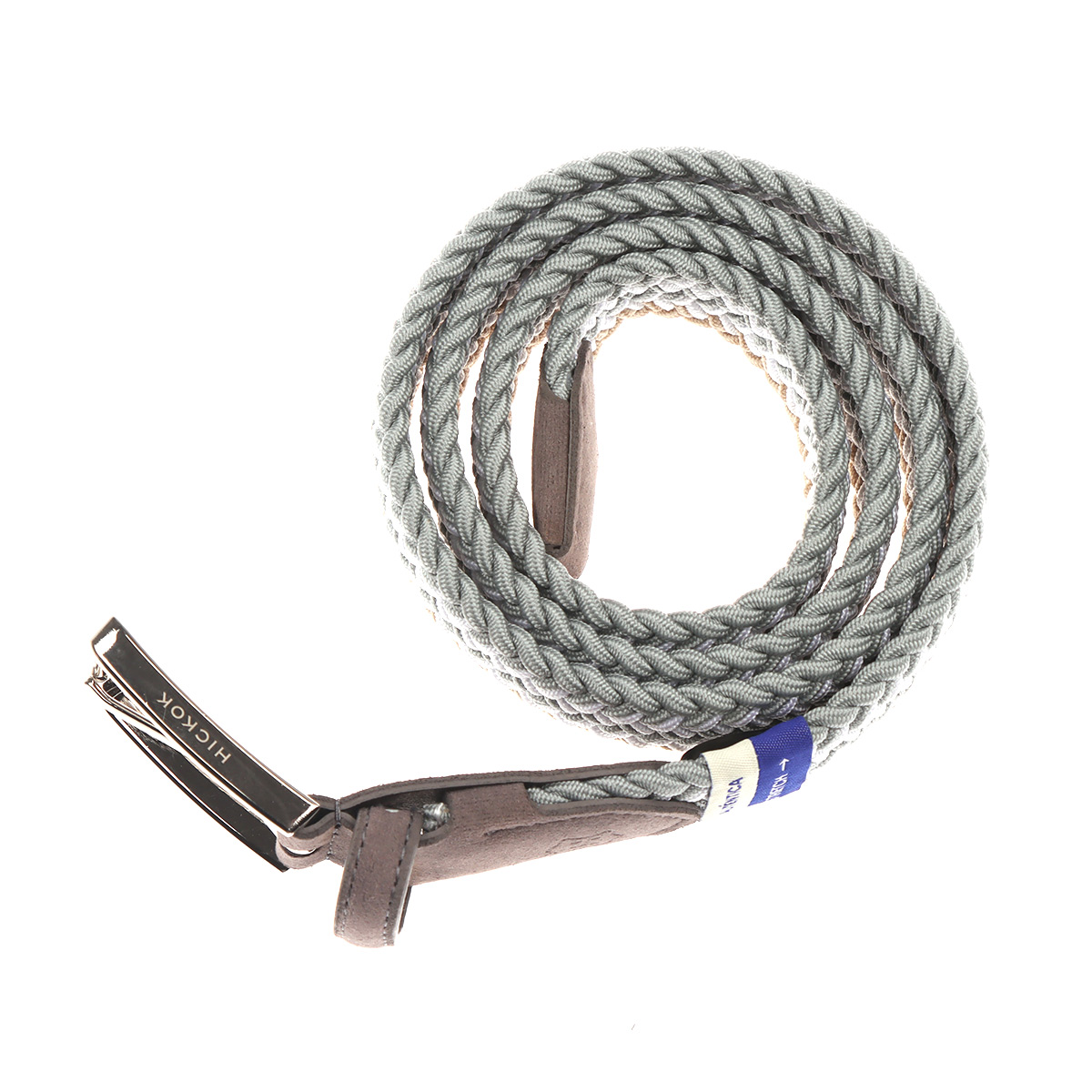 Cintur&oacute;n Trenzado Piel Aut&eacute;ntica Ajustable HICKOK para Hombre image number null