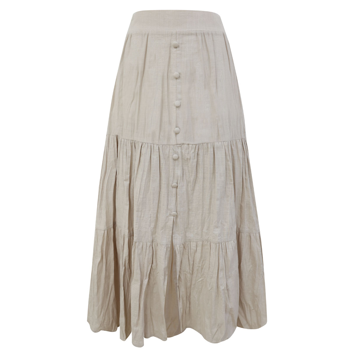 Falda Maxi Con Paneles Para Mujer Petite Just By Basel image number null