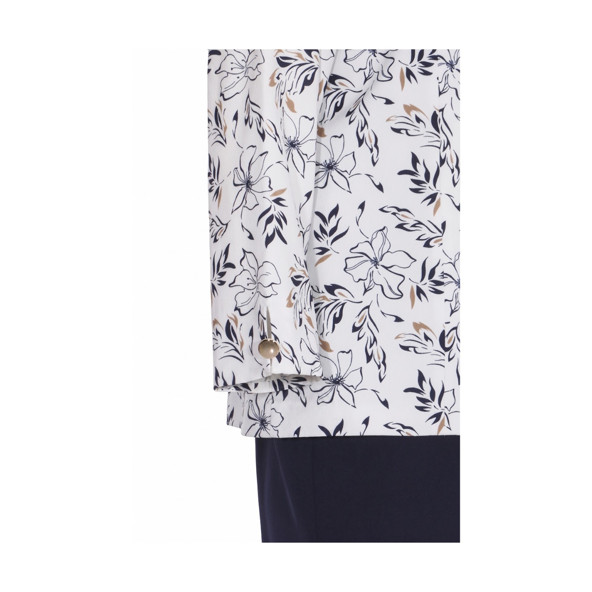 Conjunto Dos Piezas Saco Estampado Y Vestido Liso Joces Para Mujer image number null