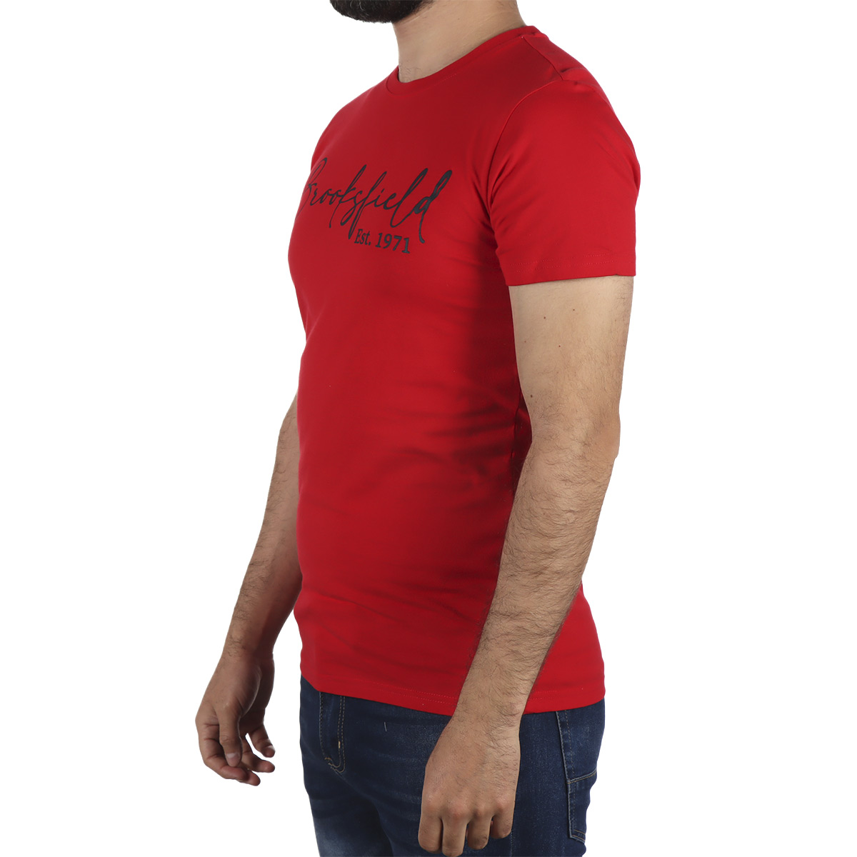 Playera Algod&oacute;n Cuello Redondo Logo Brooksfield para Hombre image number null