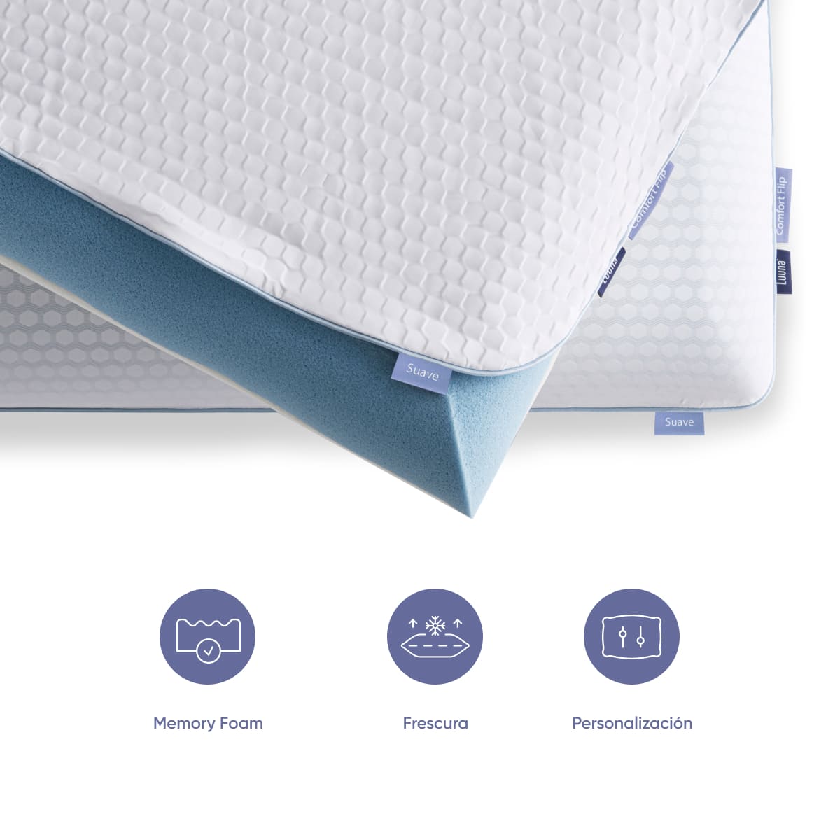 Almohada Comfort Flip Est&aacute;ndar Luuna image number null