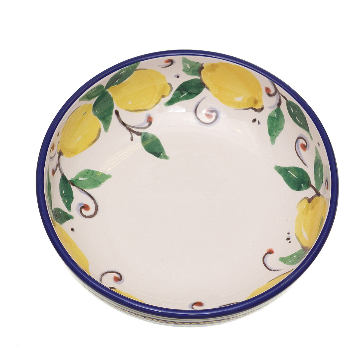 Bowl Lemons Folk VINTAGE HOME image number null