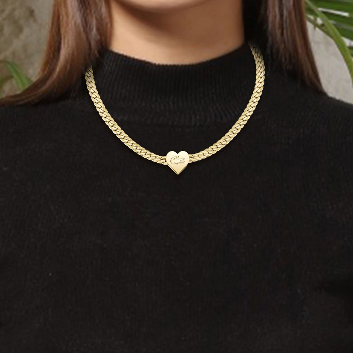 Collar Love My Croc Acero para Mujer image number null