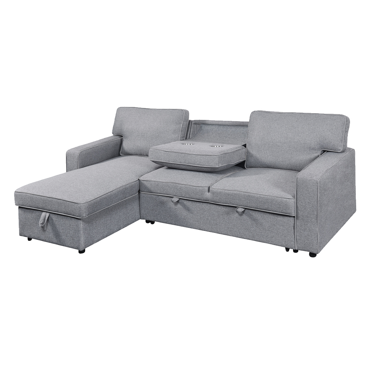Sof&aacute; Cama Reversible Lenox Respaldo Abatible Lottus image number null