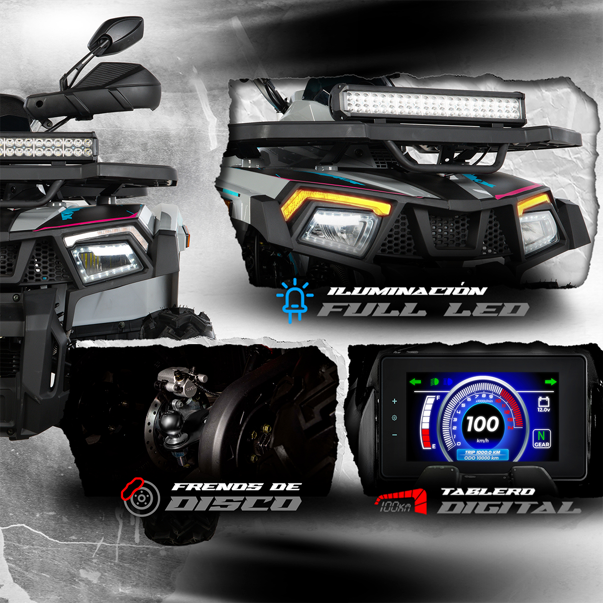 Cuatrimoto Mb Glock 200Cc Gt Line Azul 2027 image number null