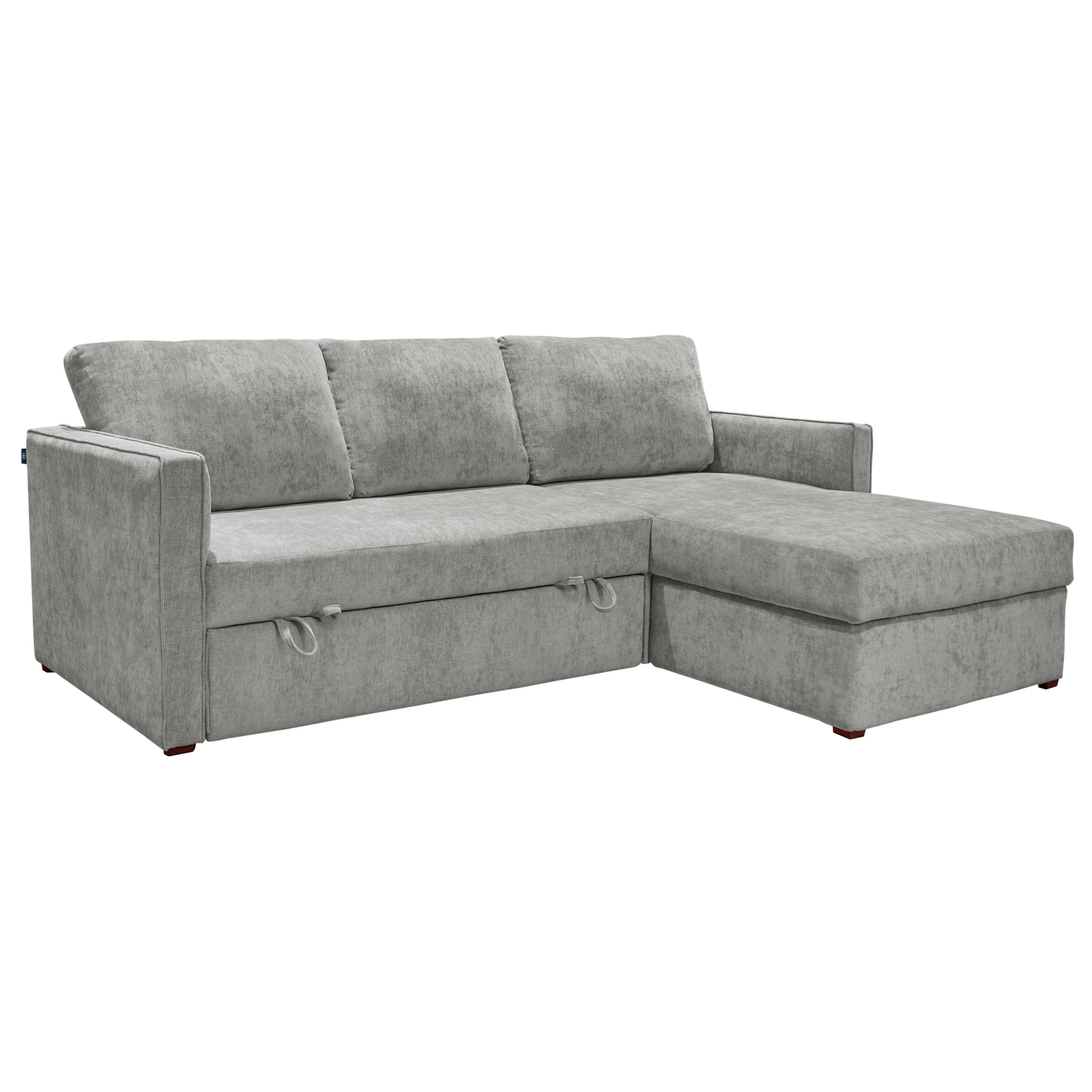 Sof&aacute; Cama Derecho Walnut T Gris Muebles Liz image number null