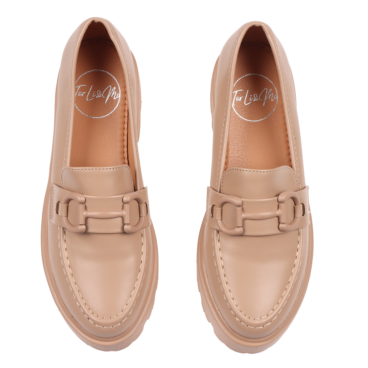 Mocas&iacute;n Beige Suela Dentada Robusta TORLI&MO para Mujer image number null