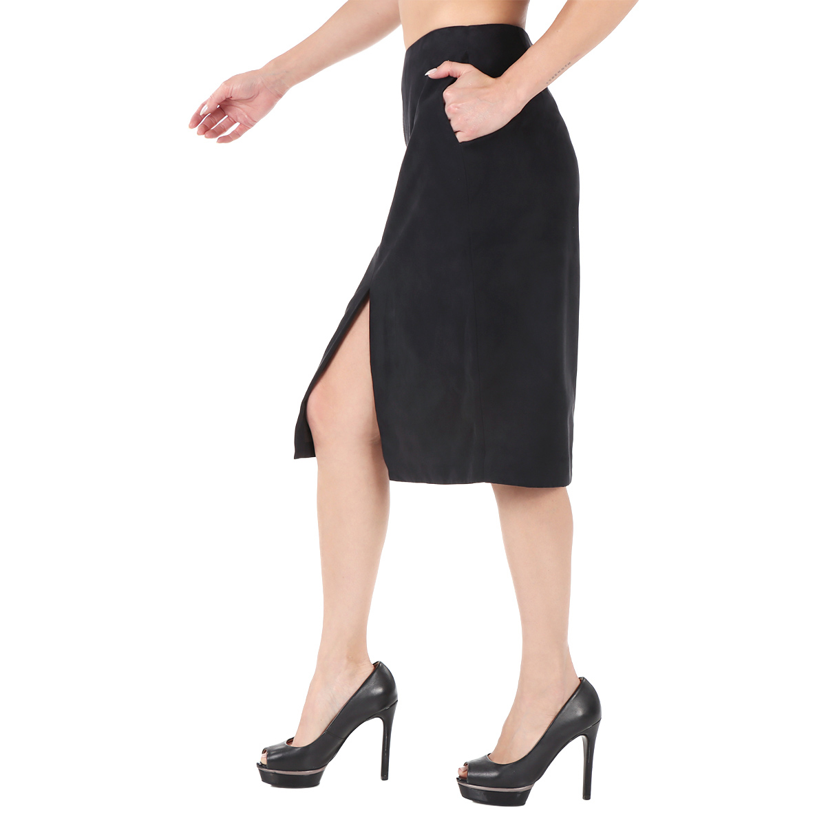 Falda Midi Elegante y Vers&aacute;til Lifestyler para Mujer image number null