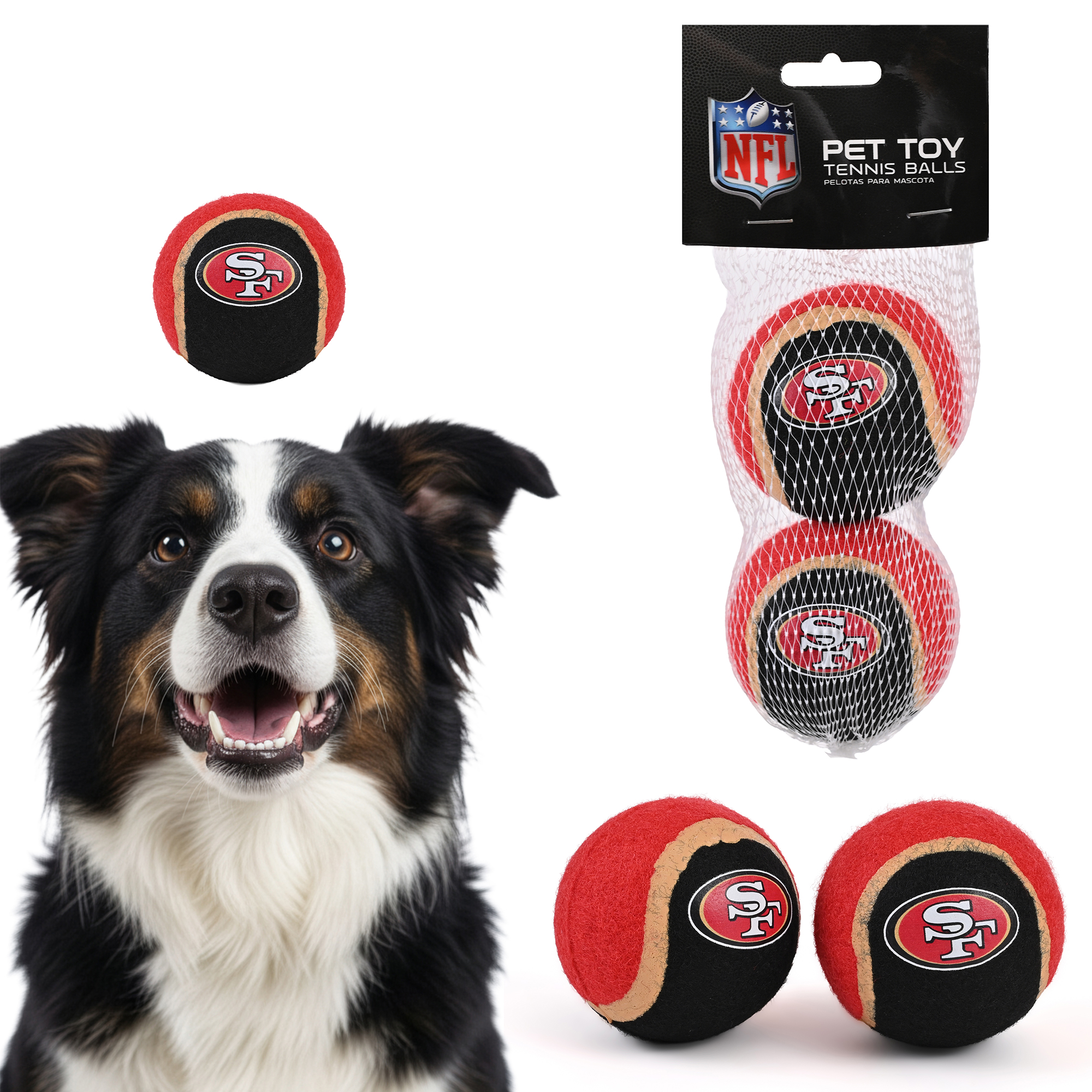 Set 2 Pelotas Tipo Tenis San Francisco Nfl image number null