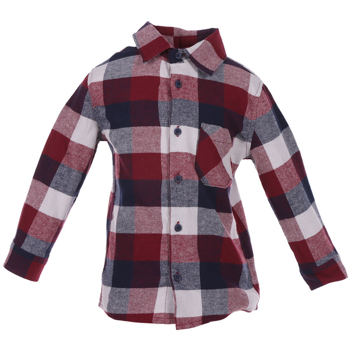 Camisa Franela Dise&ntilde;o Cuadros Jeanious Toddler para Ni&ntilde;o image number null