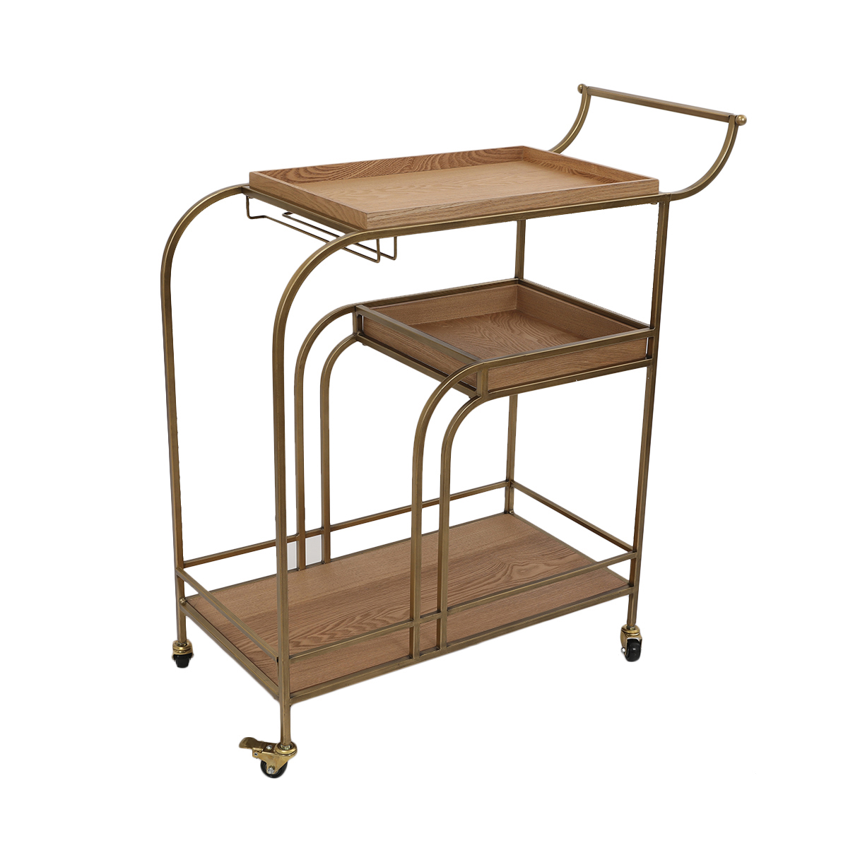 Carro de Bar Vintage Home 3 Niveles image number null