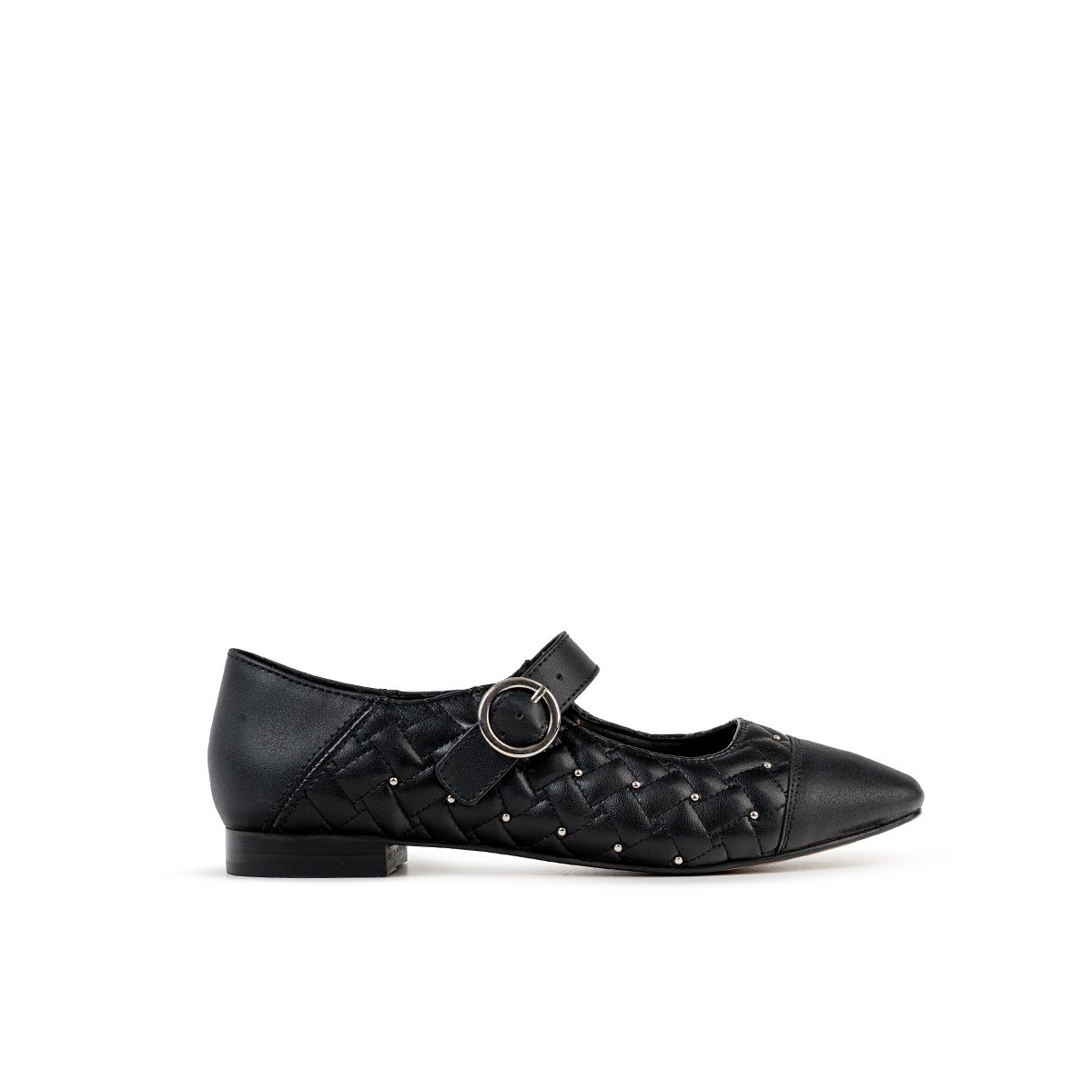 Balerina con Aplicaciones Brantano Negro Ajuste Hebilla para Mujer image number null