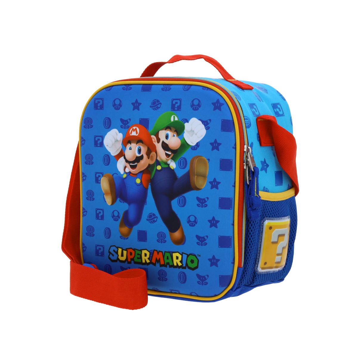 Lonchera Azul Oblic Mario Bros image number null