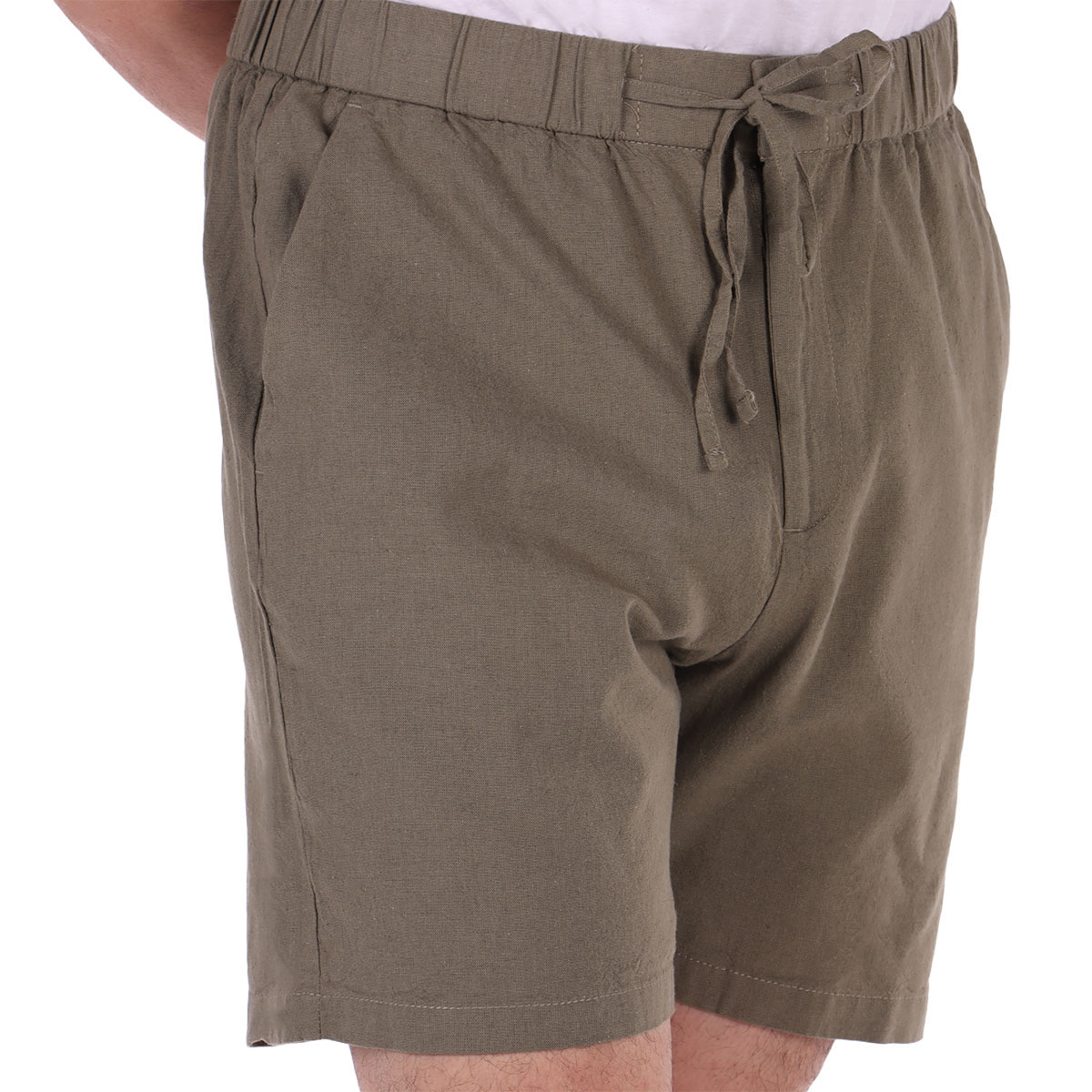 Bermuda Lino Cintura El&aacute;stica Fukka para Hombre image number null