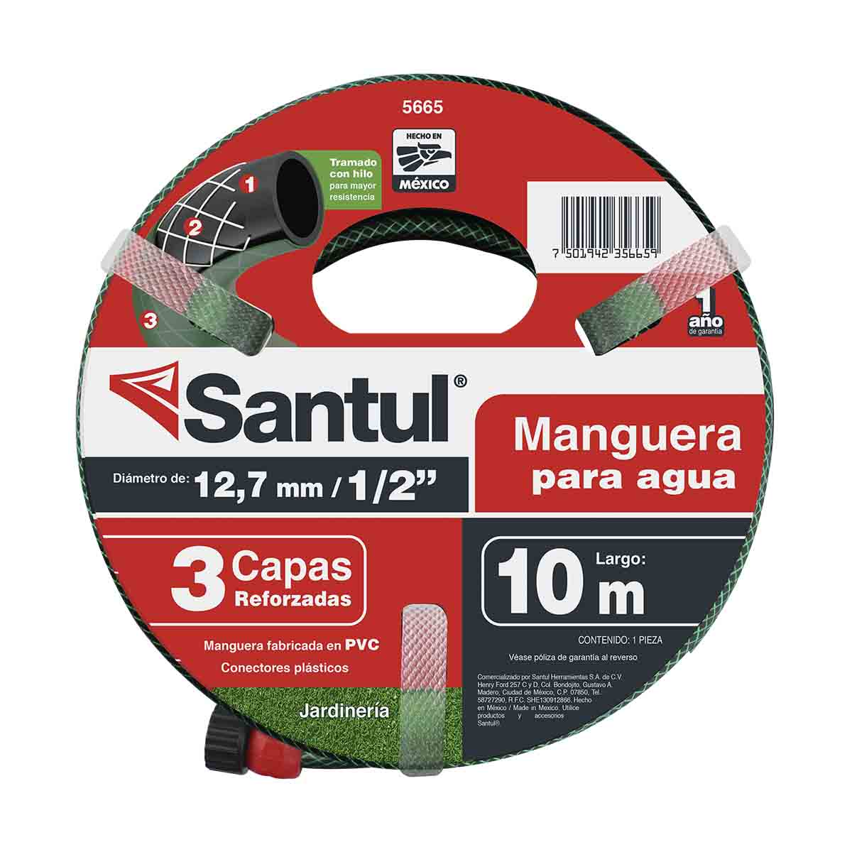 Manguera Tramada 3 Capas 10 Mts image number null