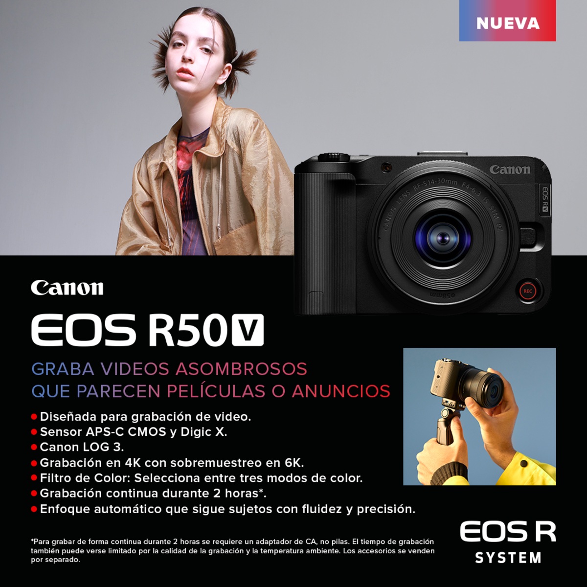 C&aacute;mara Canon EOS R50 V image number null