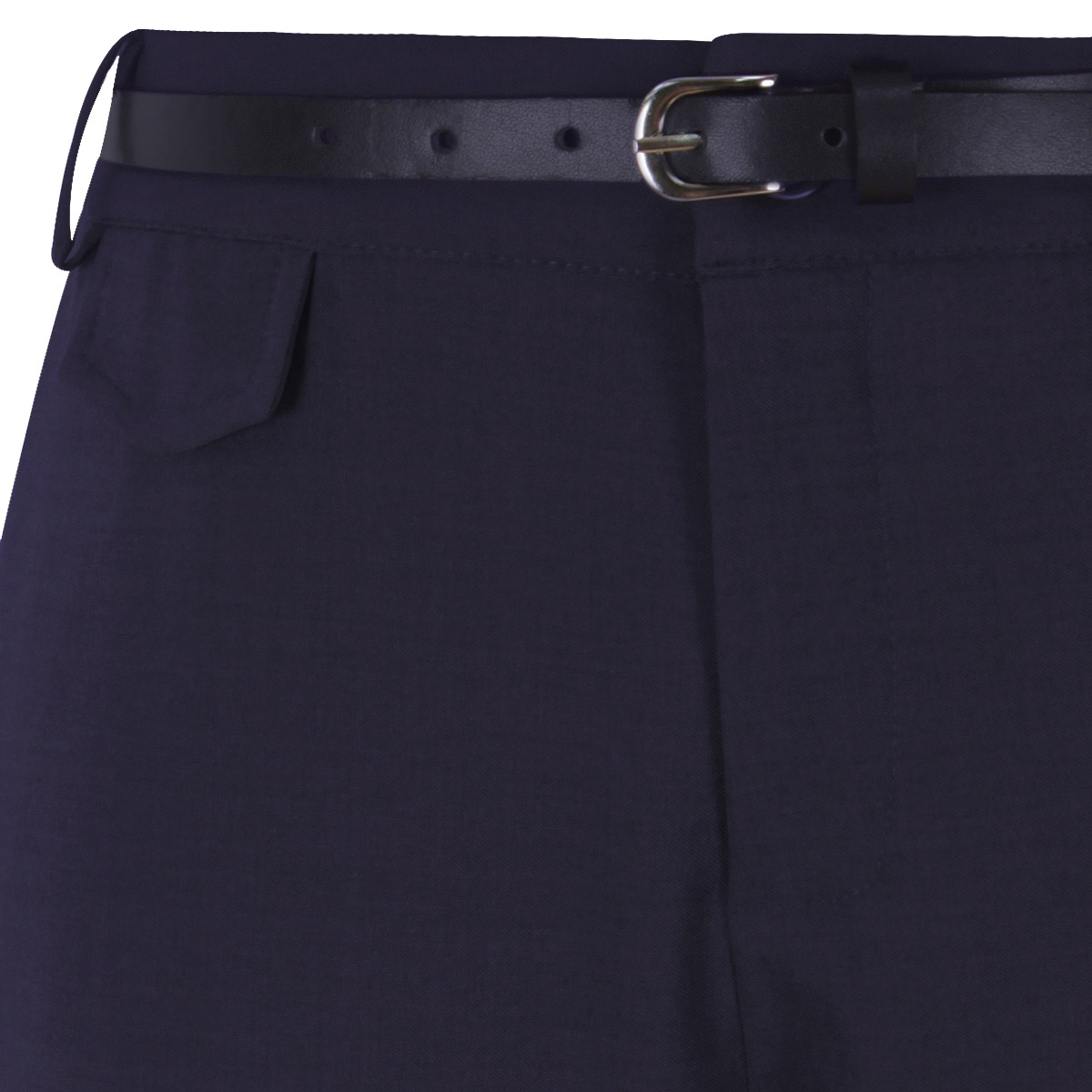 Pantal&oacute;n Recto Con Cintur&oacute;n Para Just By Basel Para Mujer Petite image number null