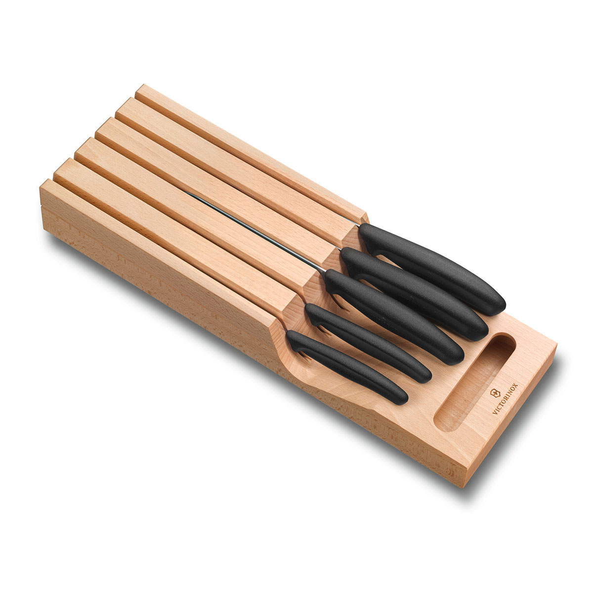 Porta Cuchillos Para Caj&oacute;n De Madera De Haya Swiss Classic Victorinox image number null