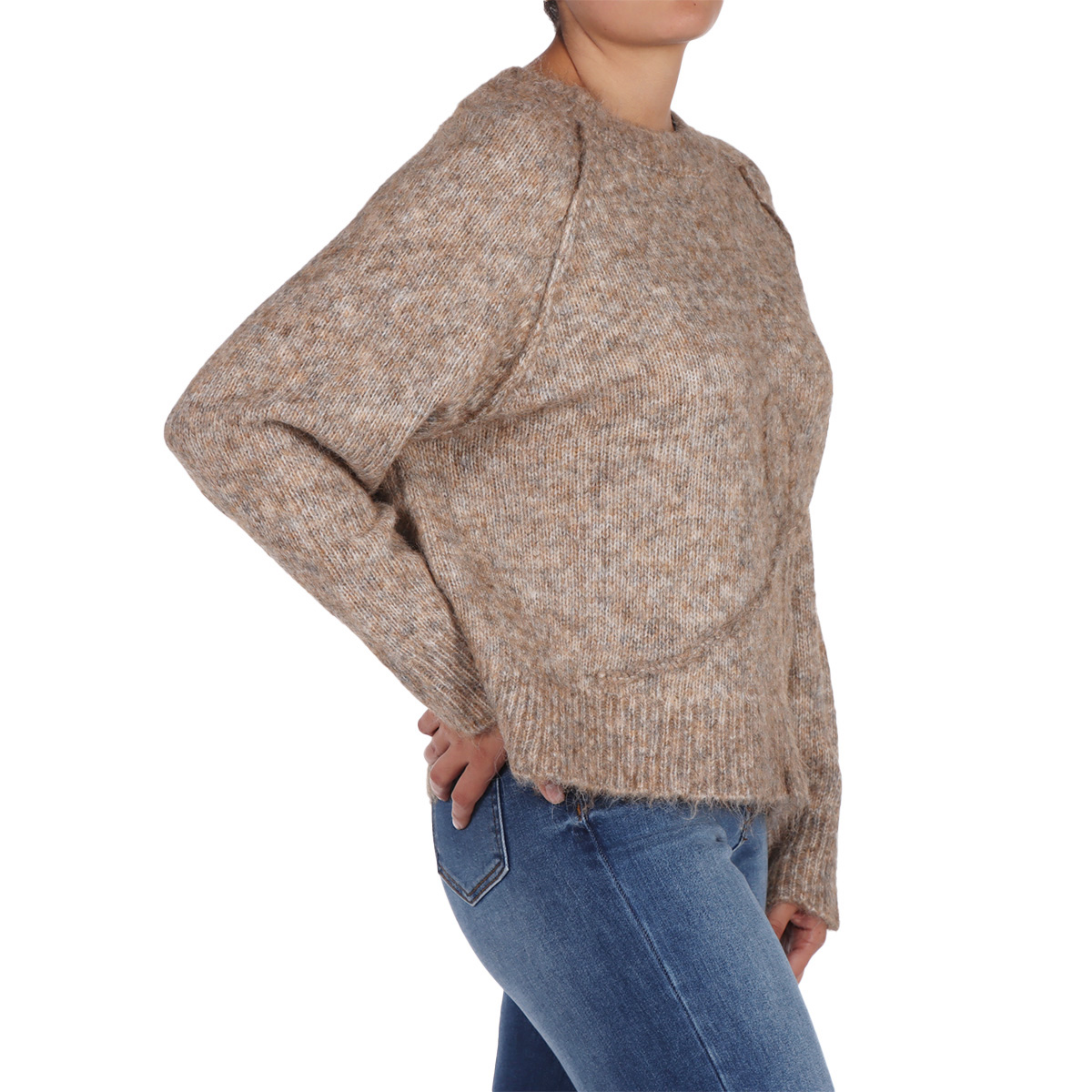 Su&eacute;ter Tejido de Punto Mo&ntilde;o Frontal Jeanious para Mujer image number null